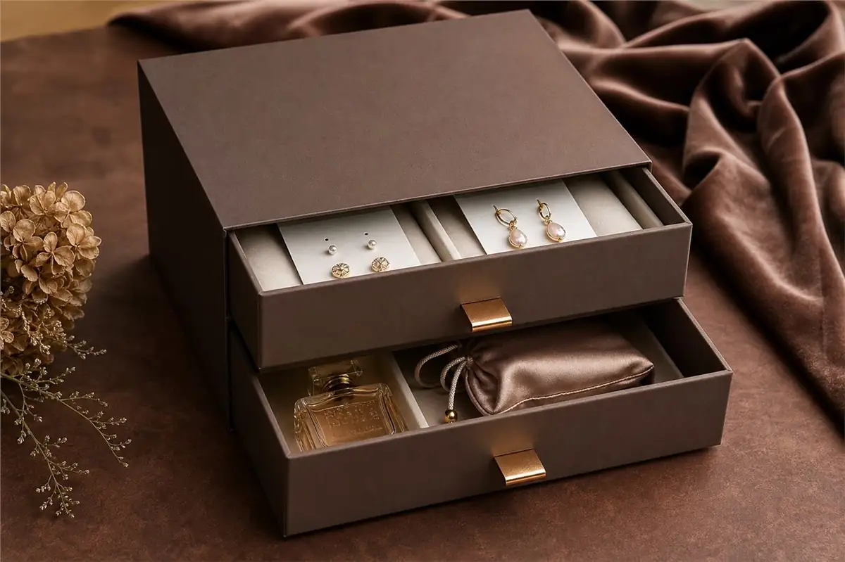 Double drawer luxury gift box