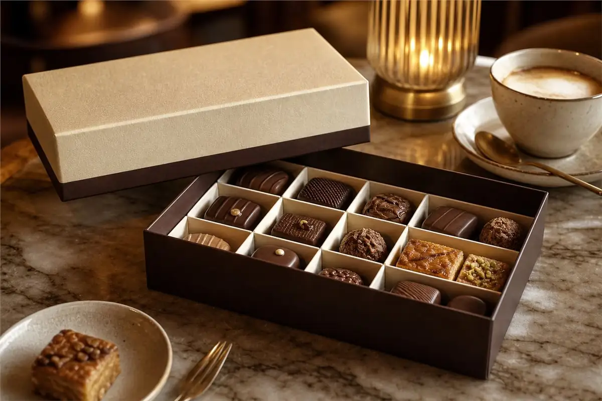Lid & Base Box for Food & Confectionery