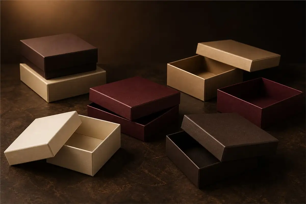 Lid and base box packaging collection