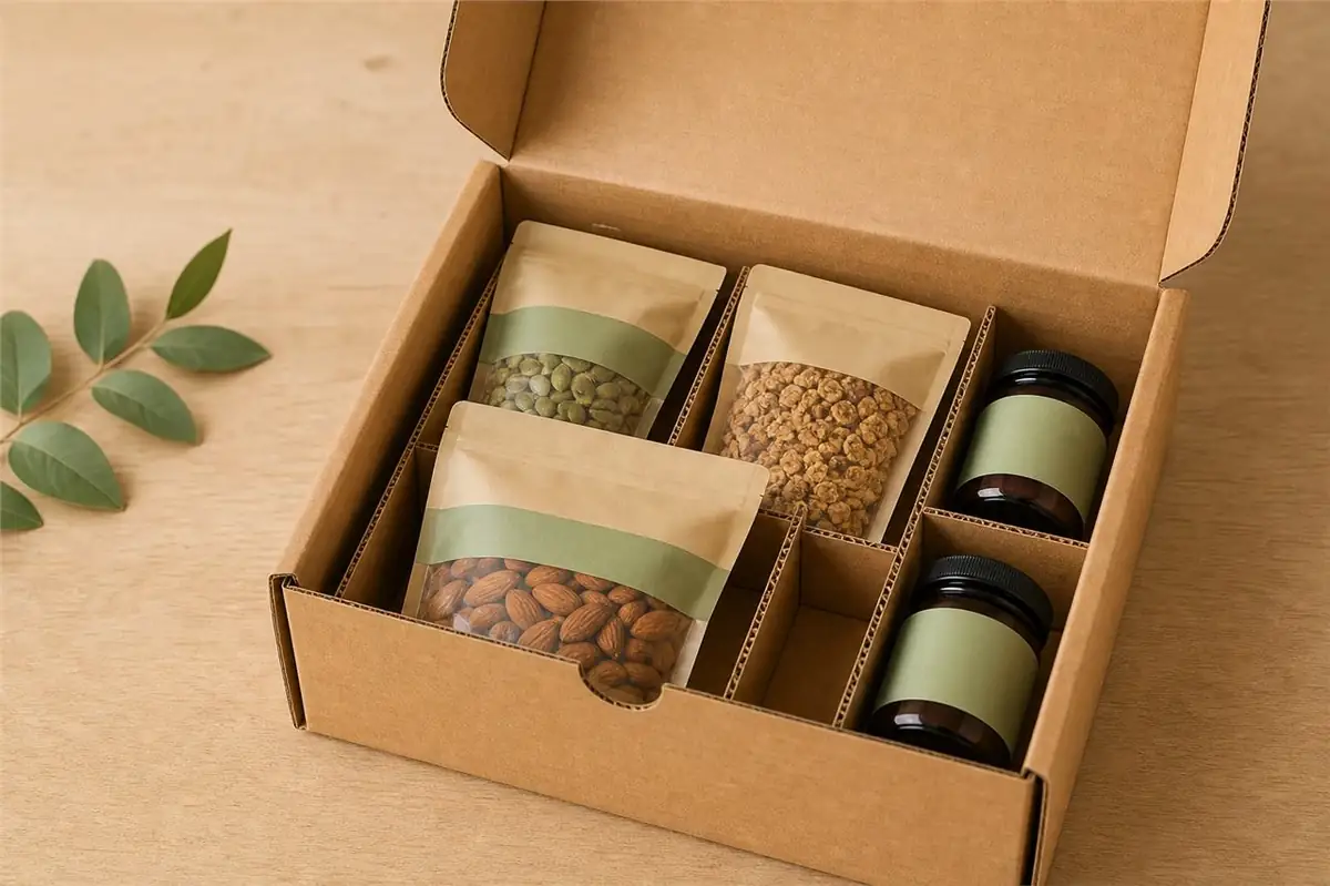 Realistic custom mailer box for Food and Wellness