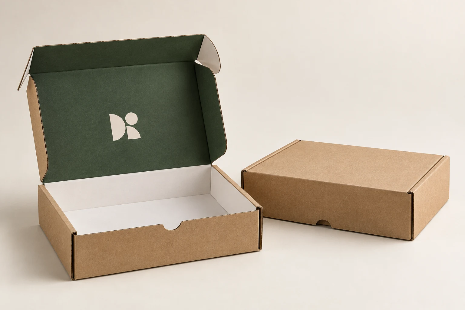 Packaging concept: Printed interior and open / closed presentation