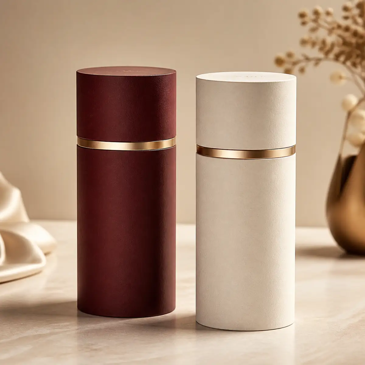 Luxury cylinder tube box