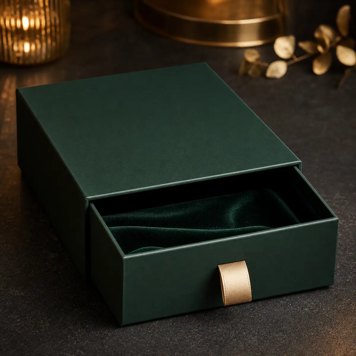 Sliding drawer gift box